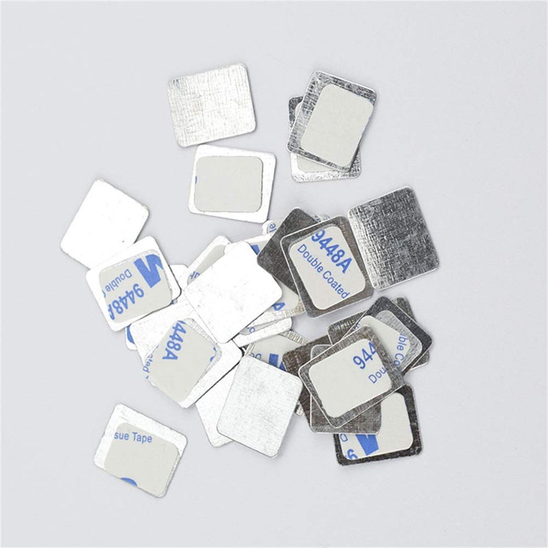 TUOKING 50Pcs Square Metal Stickers for Eyeshadow Magnetic Makeup Palette - Image 2